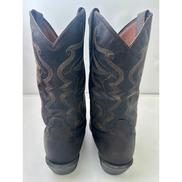 Justin Brown Leather Western Cowboy Boots Men\'s Sz 10 main image 8